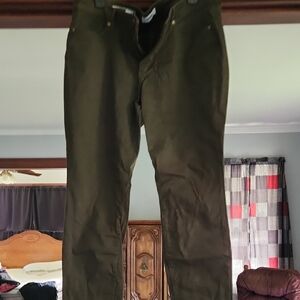 Sonoma Green Chinos Skinny Leg Cotton Blend